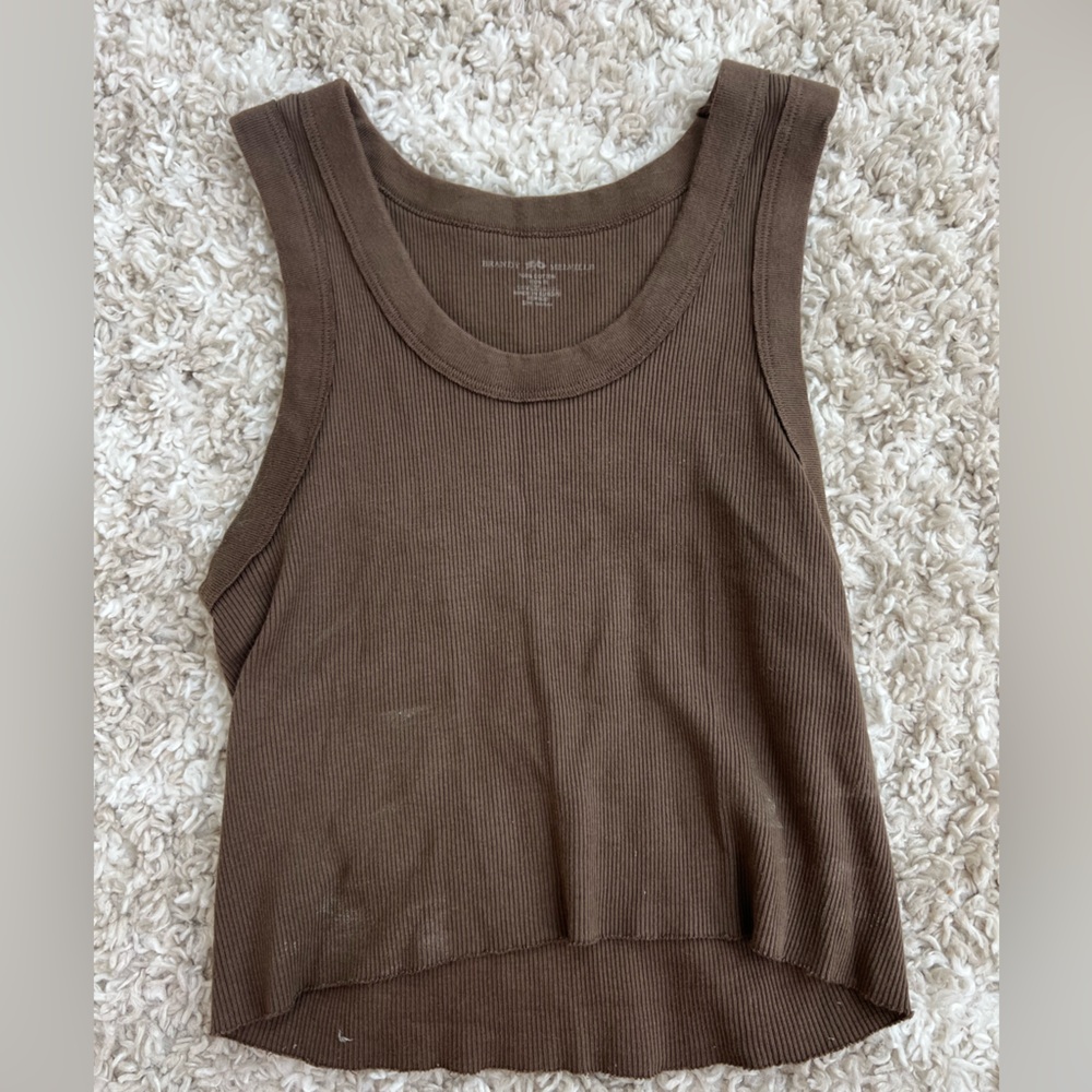 brandy melville brown tank